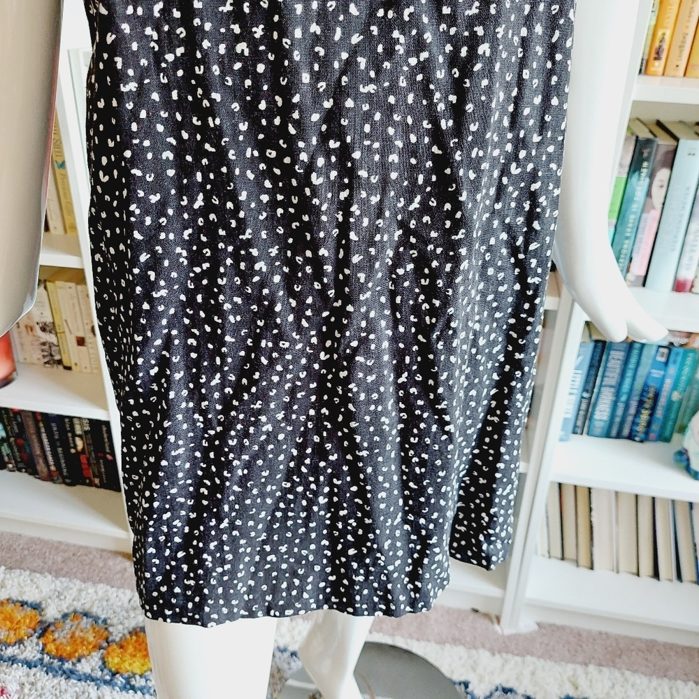 Old Navy | Linen Halter Mini Dress Neutral Leopard Print Keyhole P661 - Picture 3 of 10